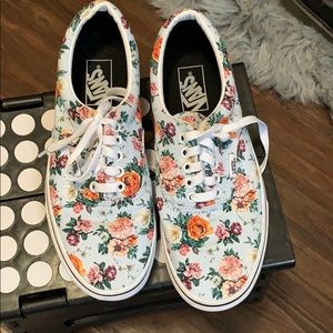 vans floral shoes